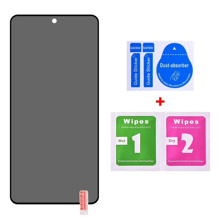 For Samsung Galaxy S25 Edge 5G 25pcs Full Cover Anti-peeping Tempered Glass Film,  Support Fingerprint Unlocking