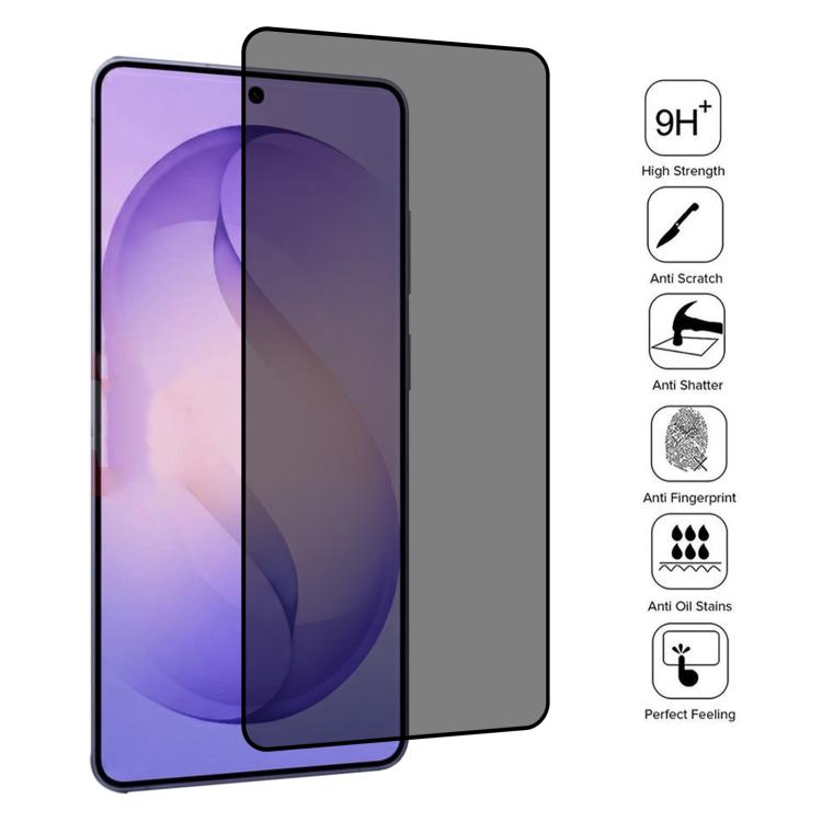 For Samsung Galaxy S26 Ultra 5G 25pcs Full Cover Anti-peeping Tempered Glass Film,  Support Fingerprint Unlocking