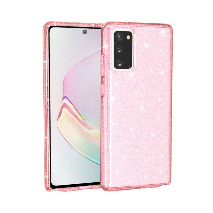 For Samsung Galaxy Note20 Shockproof Terminator Style Glitter Powder Protective Case