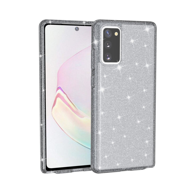 For Samsung Galaxy Note20 Shockproof Terminator Style Glitter Powder Protective Case