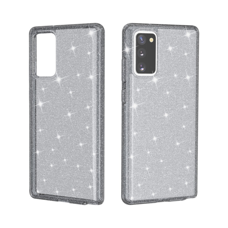 For Samsung Galaxy Note20 Shockproof Terminator Style Glitter Powder Protective Case