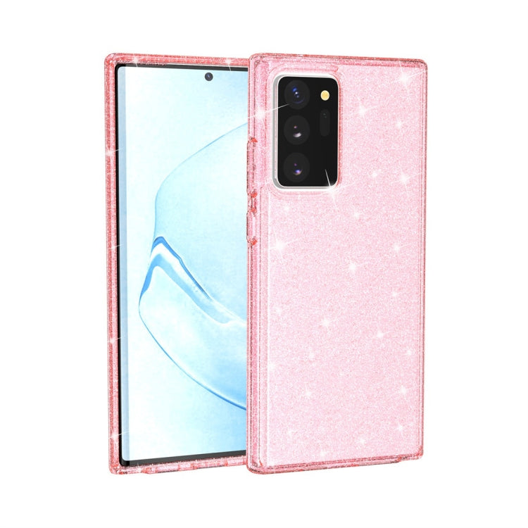 For Samsung Galaxy Note20 Ultra Shockproof Terminator Style Glitter Powder Protective Case