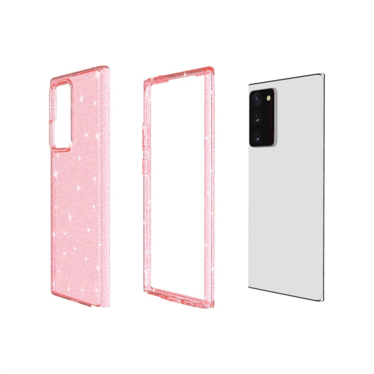 For Samsung Galaxy Note20 Ultra Shockproof Terminator Style Glitter Powder Protective Case