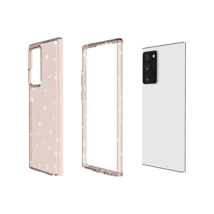 For Samsung Galaxy Note20 Ultra Shockproof Terminator Style Glitter Powder Protective Case
