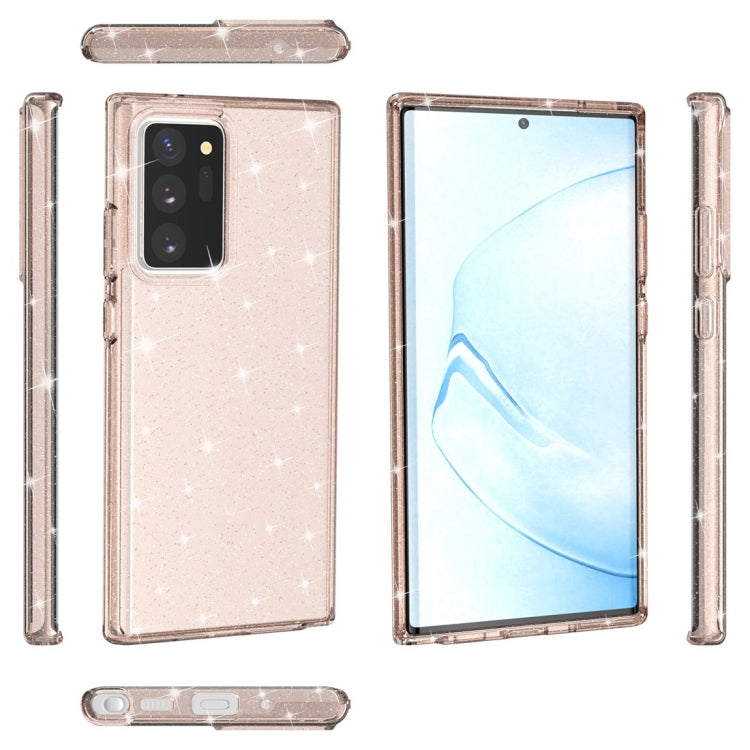 For Samsung Galaxy Note20 Ultra Shockproof Terminator Style Glitter Powder Protective Case