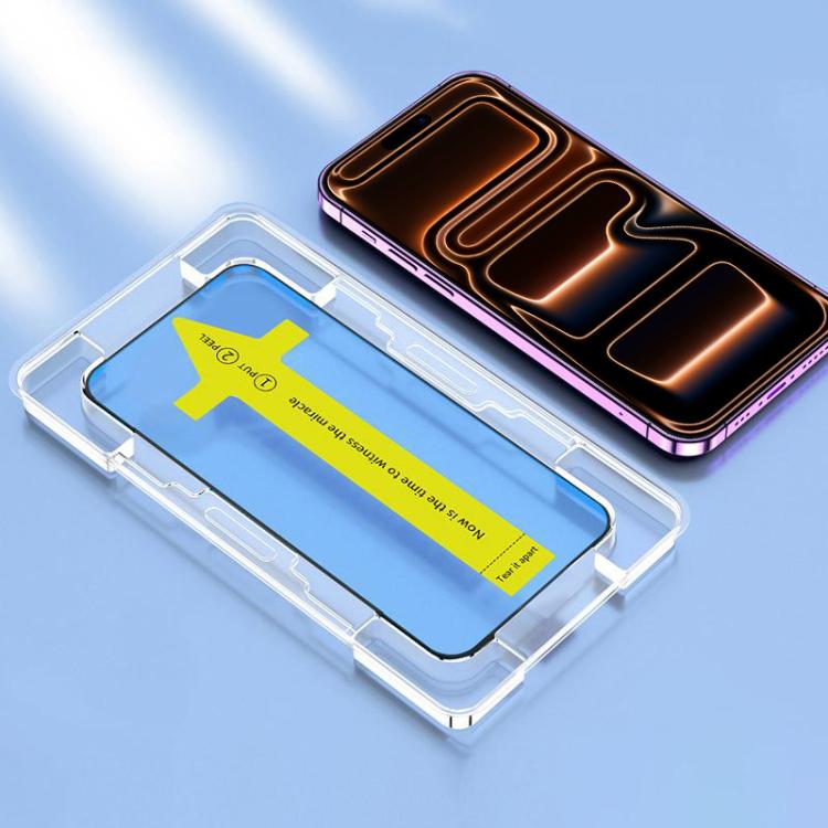 For iPhone 17 Pro Max HD Fast Attach Dust-proof Anti-static Tempered Glass Film