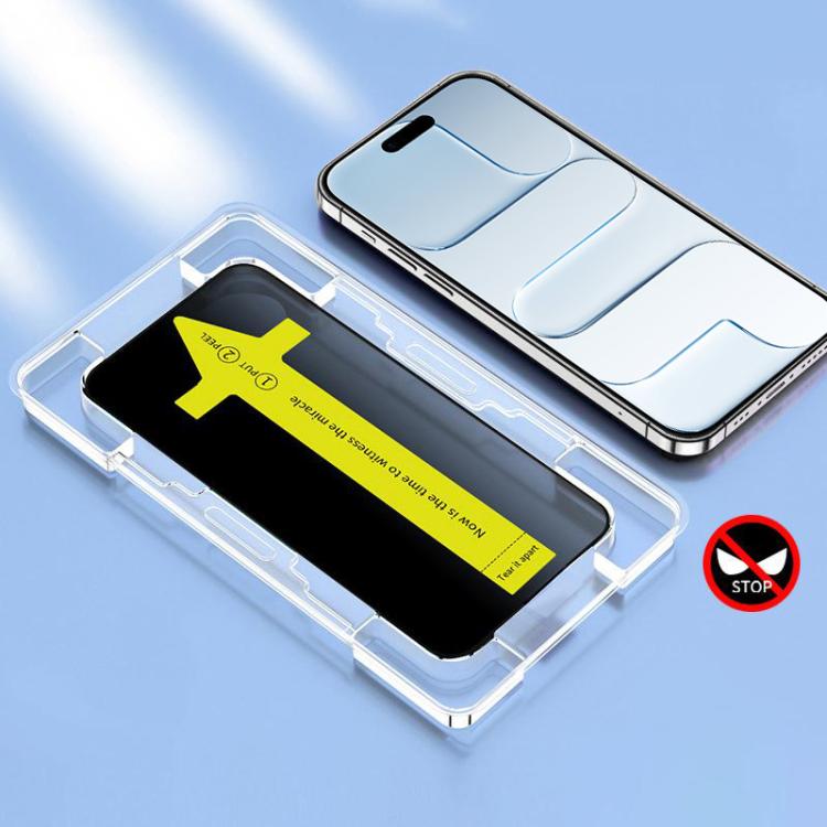 For iPhone Air Anti-peeping Fast Attach Dust-proof Anti-static Tempered Glass Film