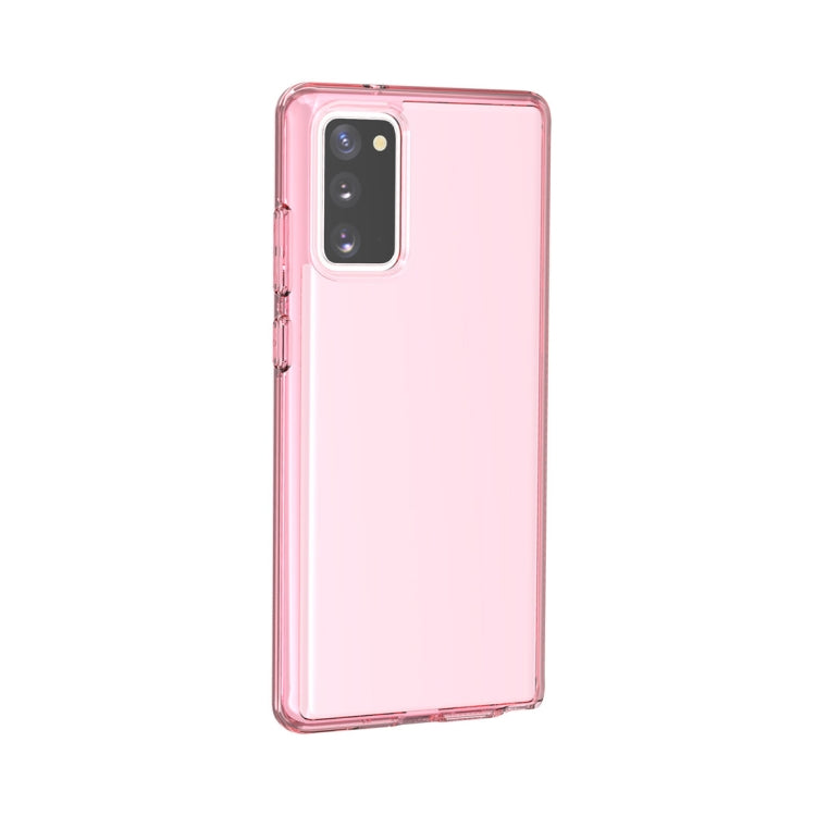 For Samsung Galaxy Note20 Shockproof Terminator Style Transparent Protective Case(Pink)