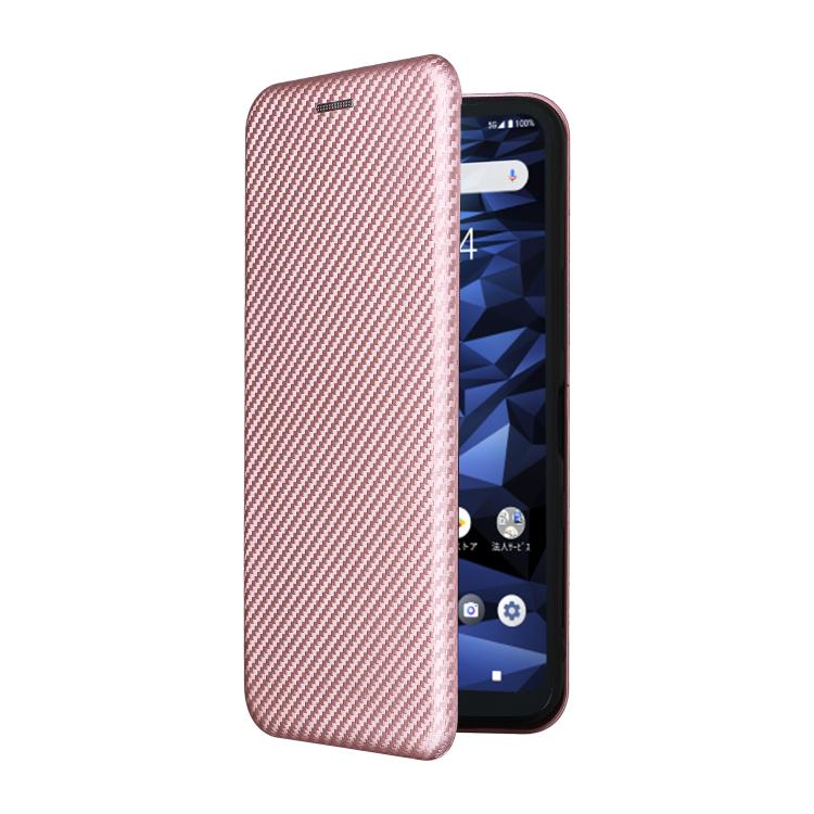 For Kyocera Digno SX5 Carbon Fiber Texture Flip Leather Phone Case