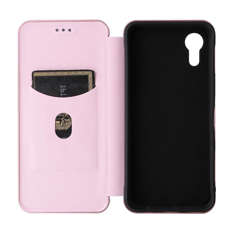 For Kyocera Digno SX5 Carbon Fiber Texture Flip Leather Phone Case