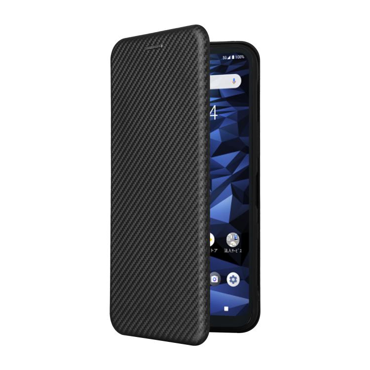 For Kyocera Digno SX5 Carbon Fiber Texture Flip Leather Phone Case