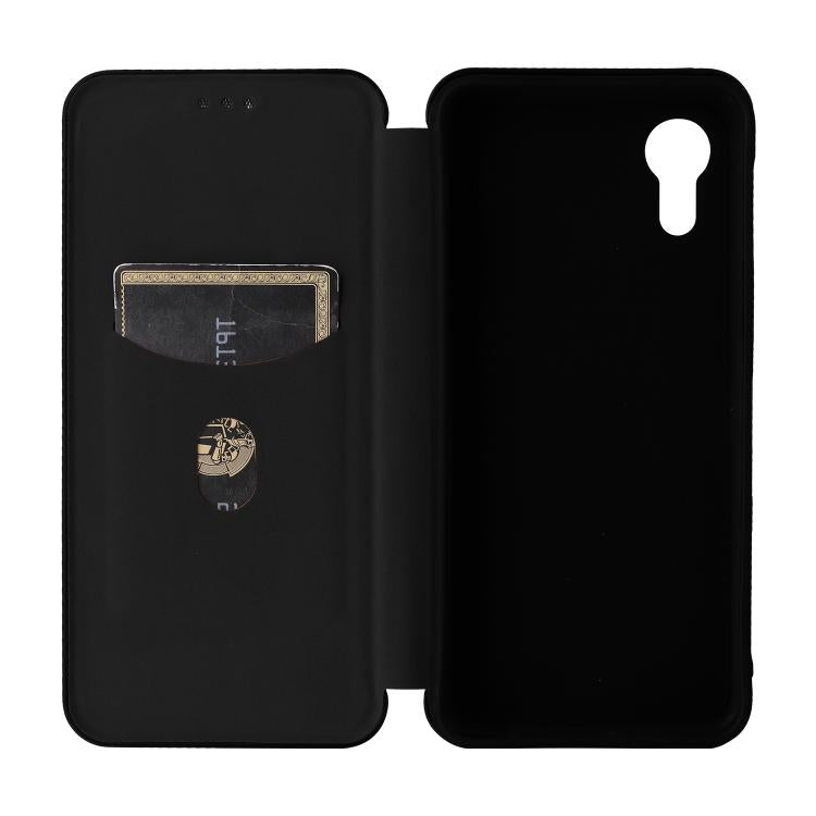 For Kyocera Digno SX5 Carbon Fiber Texture Flip Leather Phone Case