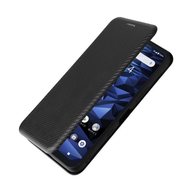 For Kyocera Digno SX5 Carbon Fiber Texture Flip Leather Phone Case