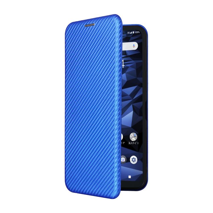 For Kyocera Digno SX5 Carbon Fiber Texture Flip Leather Phone Case