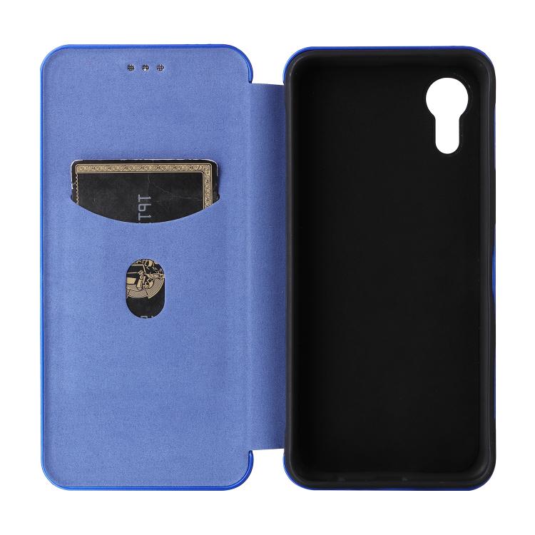 For Kyocera Digno SX5 Carbon Fiber Texture Flip Leather Phone Case