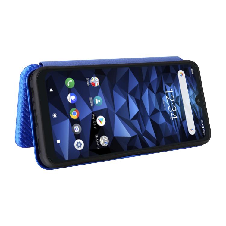 For Kyocera Digno SX5 Carbon Fiber Texture Flip Leather Phone Case