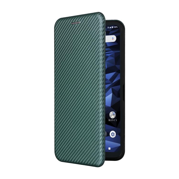 For Kyocera Digno SX5 Carbon Fiber Texture Flip Leather Phone Case