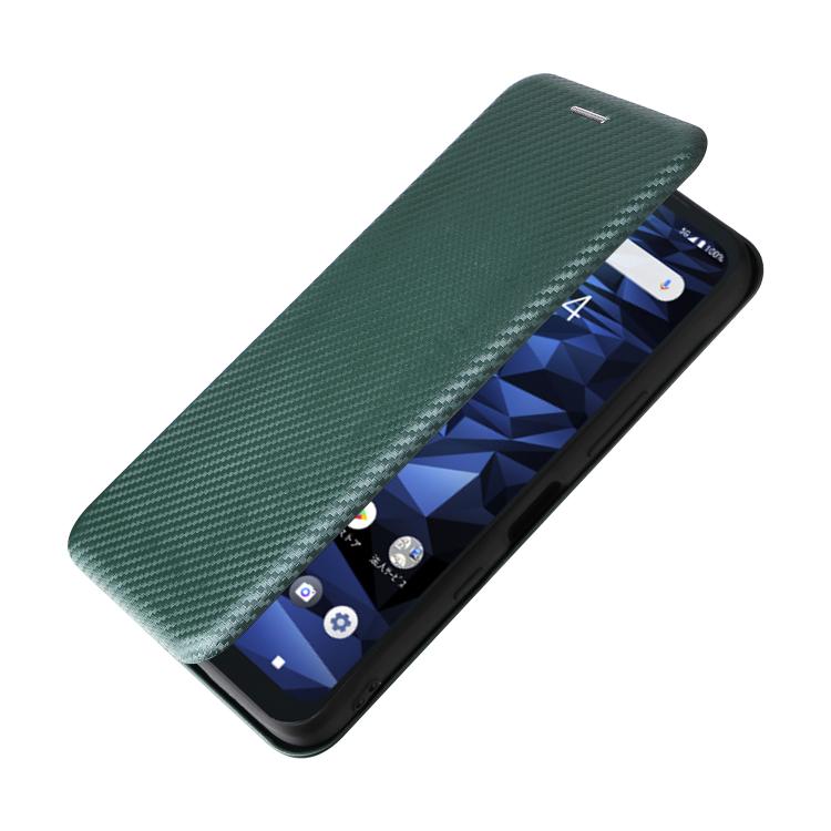 For Kyocera Digno SX5 Carbon Fiber Texture Flip Leather Phone Case