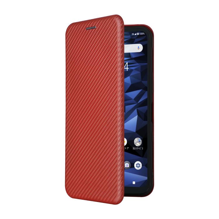 For Kyocera Digno SX5 Carbon Fiber Texture Flip Leather Phone Case