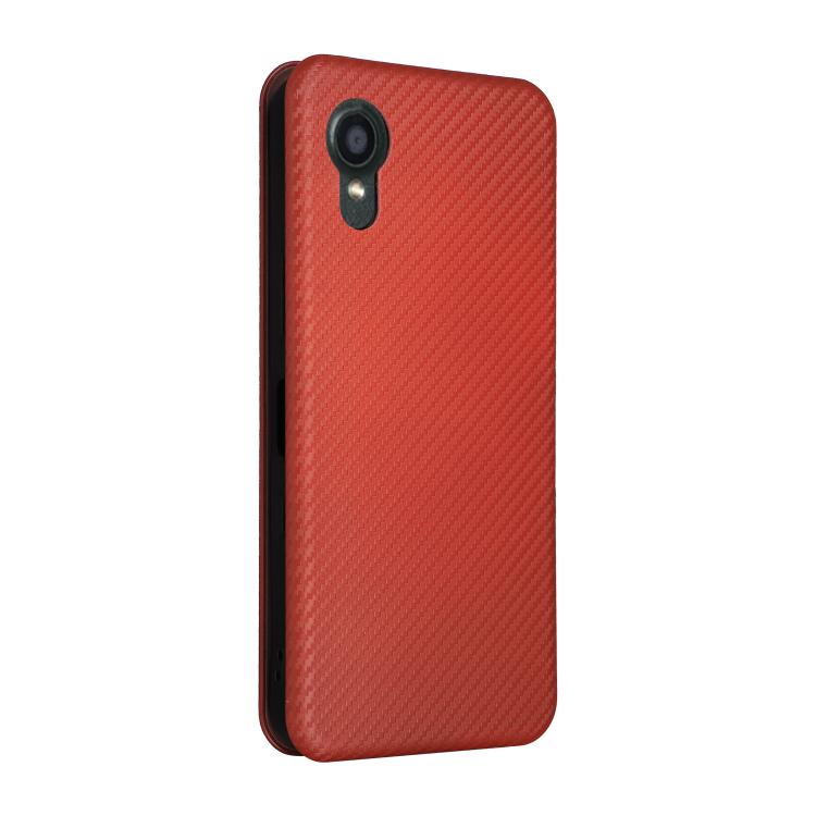 For Kyocera Digno SX5 Carbon Fiber Texture Flip Leather Phone Case