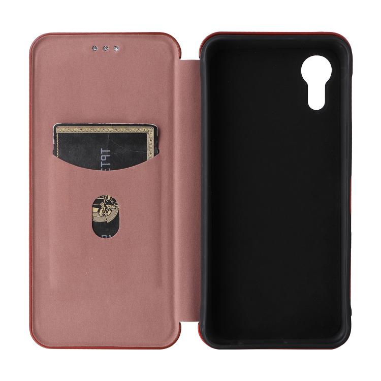 For Kyocera Digno SX5 Carbon Fiber Texture Flip Leather Phone Case