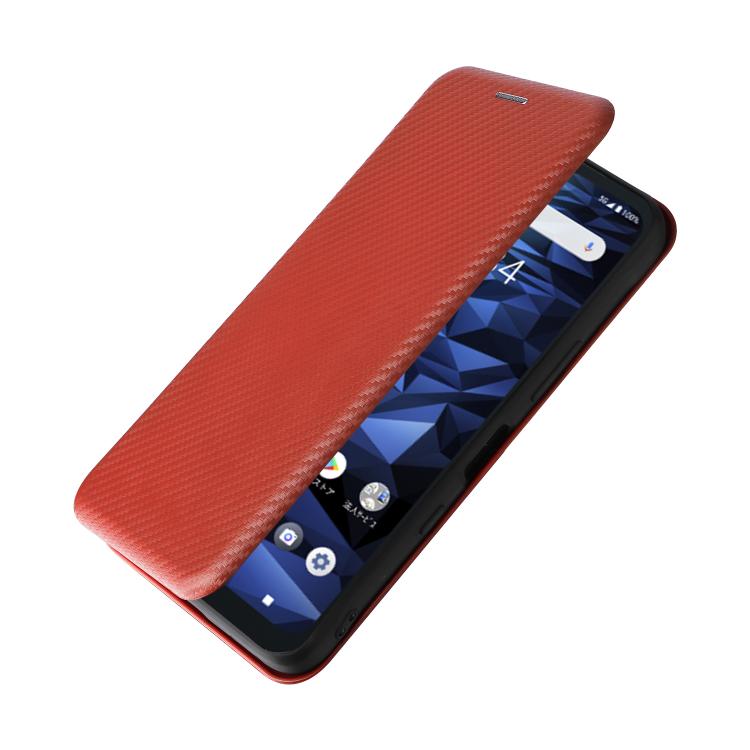For Kyocera Digno SX5 Carbon Fiber Texture Flip Leather Phone Case