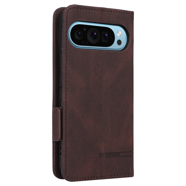 For Google Pixel 9 Pro XL Magnetic Clasp Leather Phone Case