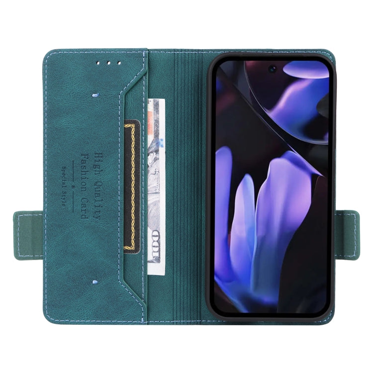 For Google Pixel 9a Magnetic Clasp Leather Phone Case