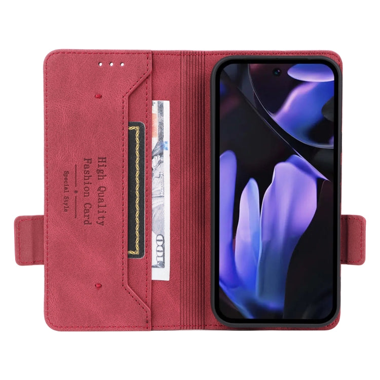 For Google Pixel 9a Magnetic Clasp Leather Phone Case