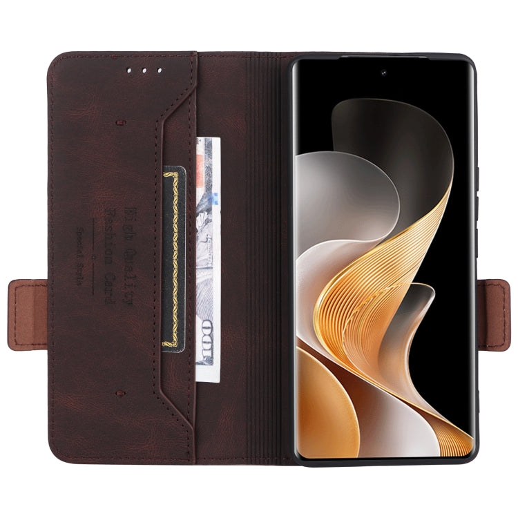 For vivo S19 Pro Magnetic Clasp Leather Phone Case