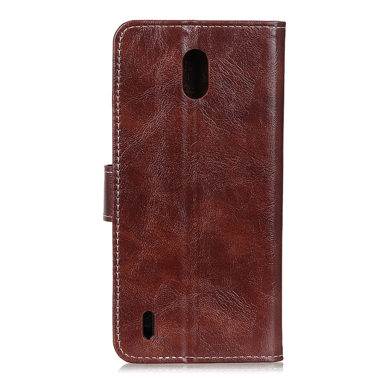 For Nokia C2 Retro Crazy Horse Texture Horizontal Flip Leather Case with Holder & Card Slots & Photo Frame & Wallet