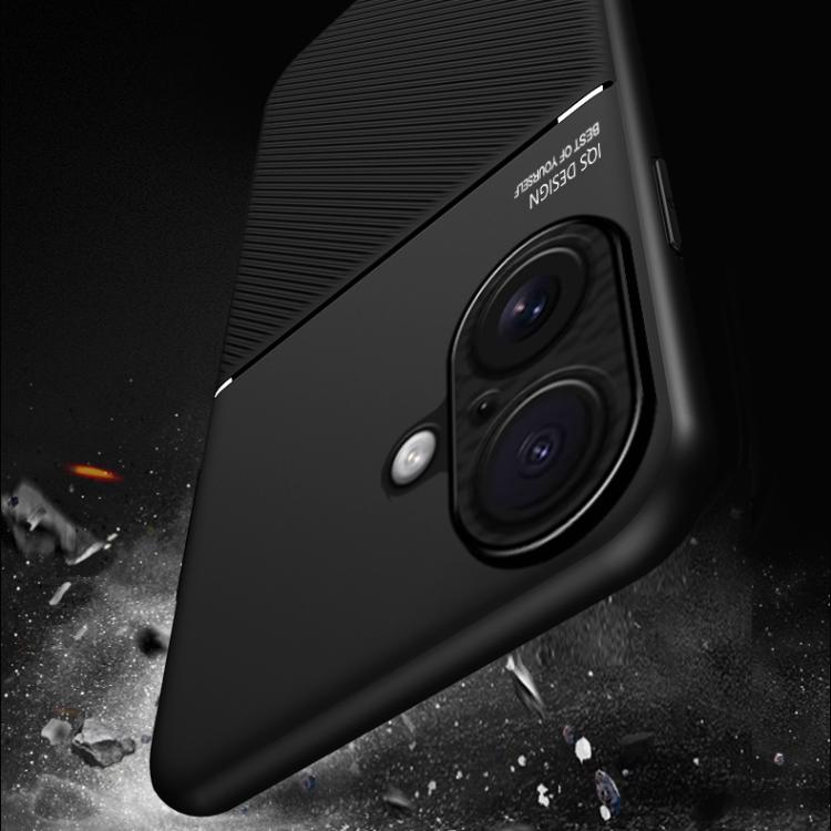 For iPhone 17 Classic Tilt Strip Grain Magnetic Shockproof PC + TPU Phone Case