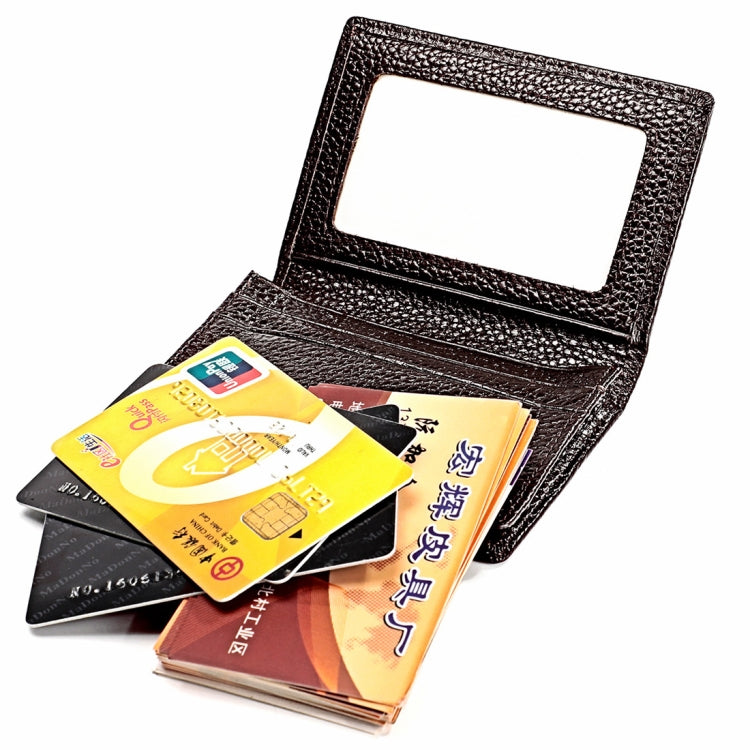 KB156 Antimagnetic RFID Men Leather Card Bag Card Holder