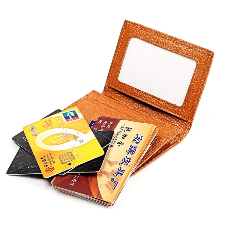 KB156 Antimagnetic RFID Men Leather Card Bag Card Holder