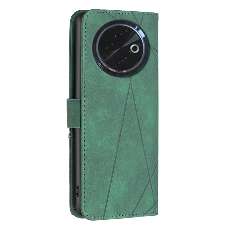 For Tecno Spark 30C Magnetic Buckle Rhombus Texture Leather Phone Case