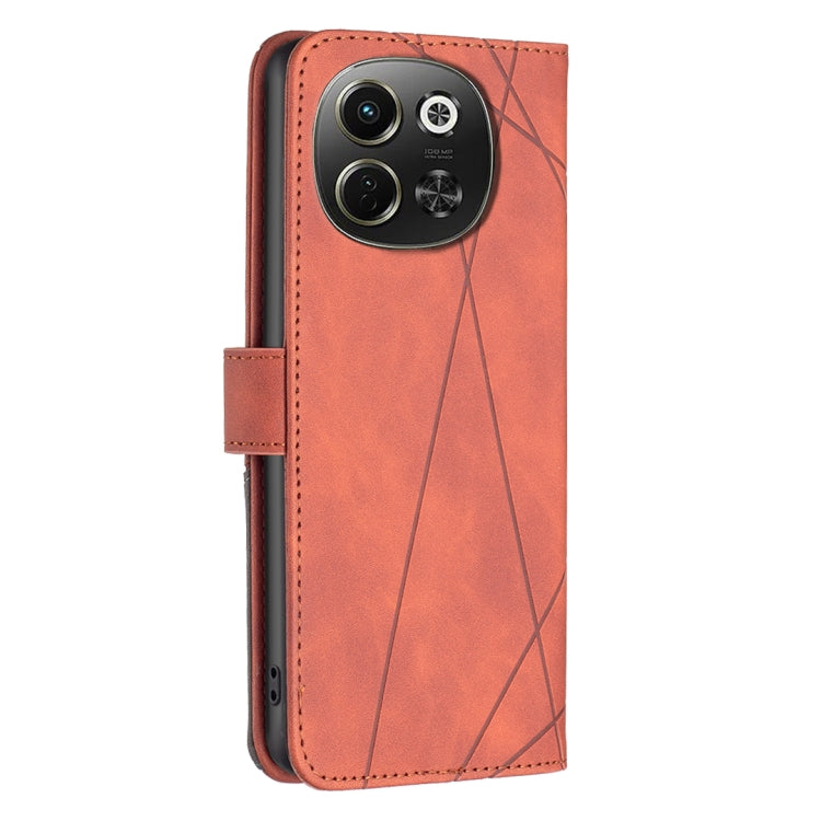 For Tecno Pova 6 Neo 5G / Spark 30 5G Magnetic Buckle Rhombus Texture Leather Phone Case