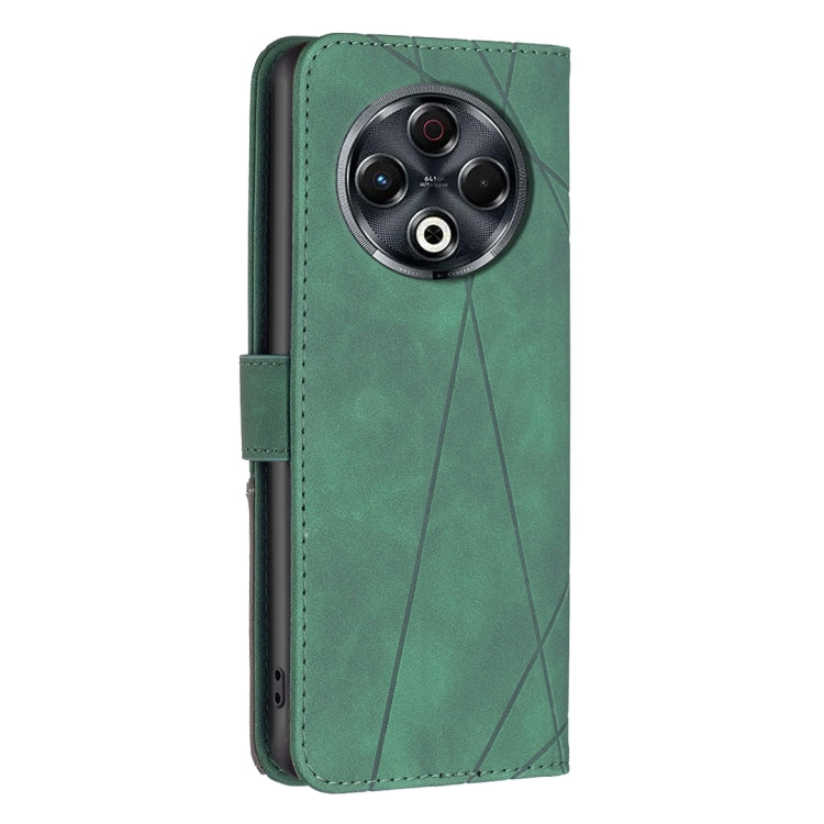For Tecno Spark 30 4G Magnetic Buckle Rhombus Texture Leather Phone Case