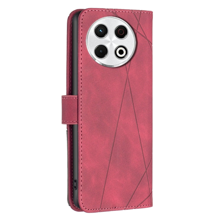 For Tecno Spark 30 Pro 4G Magnetic Buckle Rhombus Texture Leather Phone Case