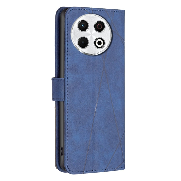 For Tecno Spark 30 Pro 4G Magnetic Buckle Rhombus Texture Leather Phone Case