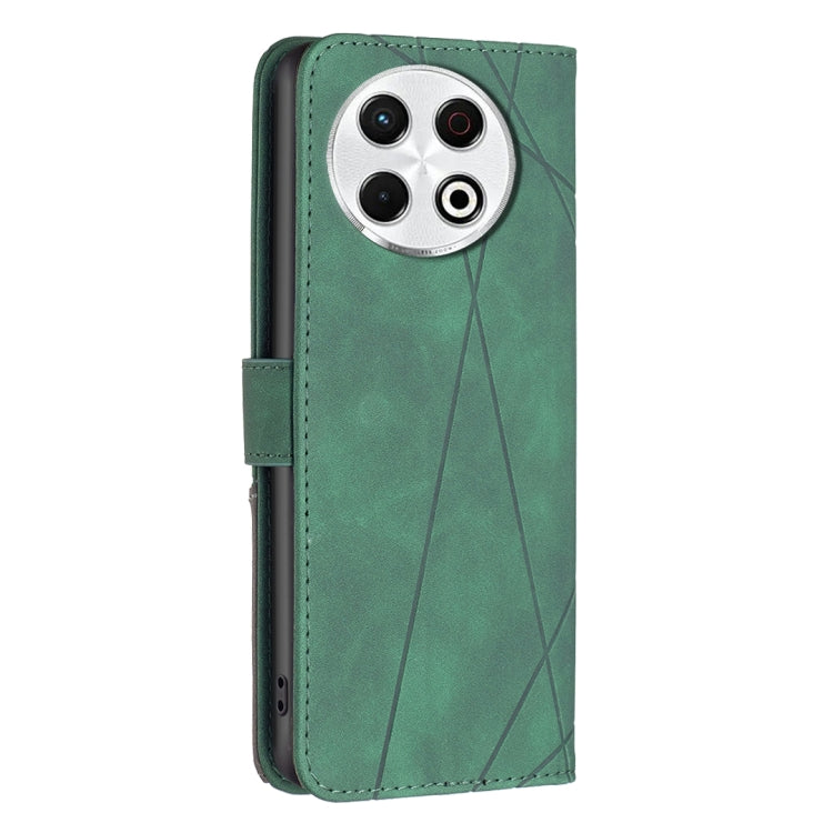 For Tecno Spark 30 Pro 4G Magnetic Buckle Rhombus Texture Leather Phone Case