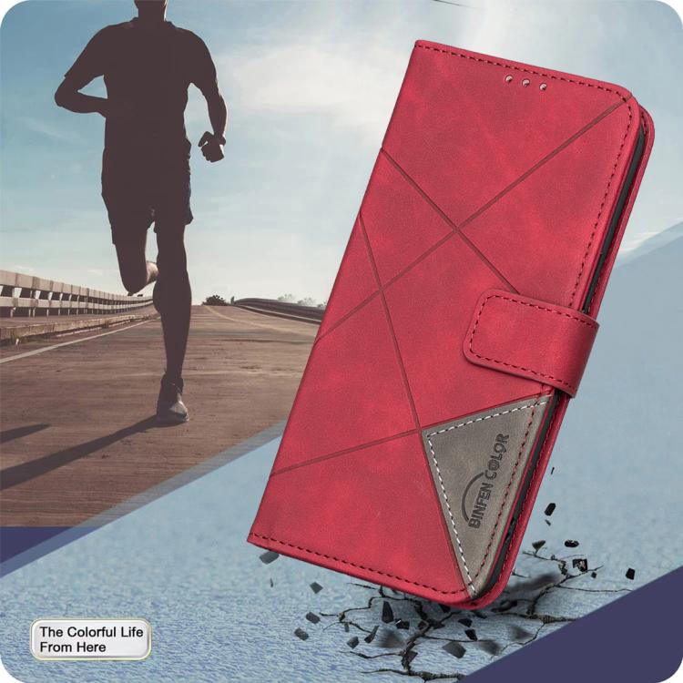 For Tecno Camon 40 Magnetic Buckle Rhombus Texture Leather Phone Case