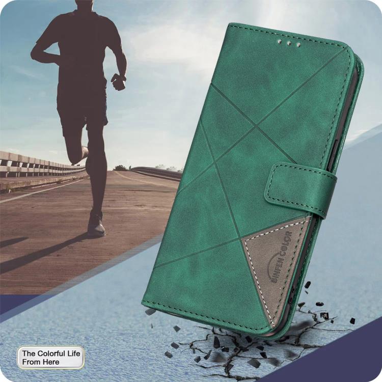 For Tecno Camon 40 Magnetic Buckle Rhombus Texture Leather Phone Case