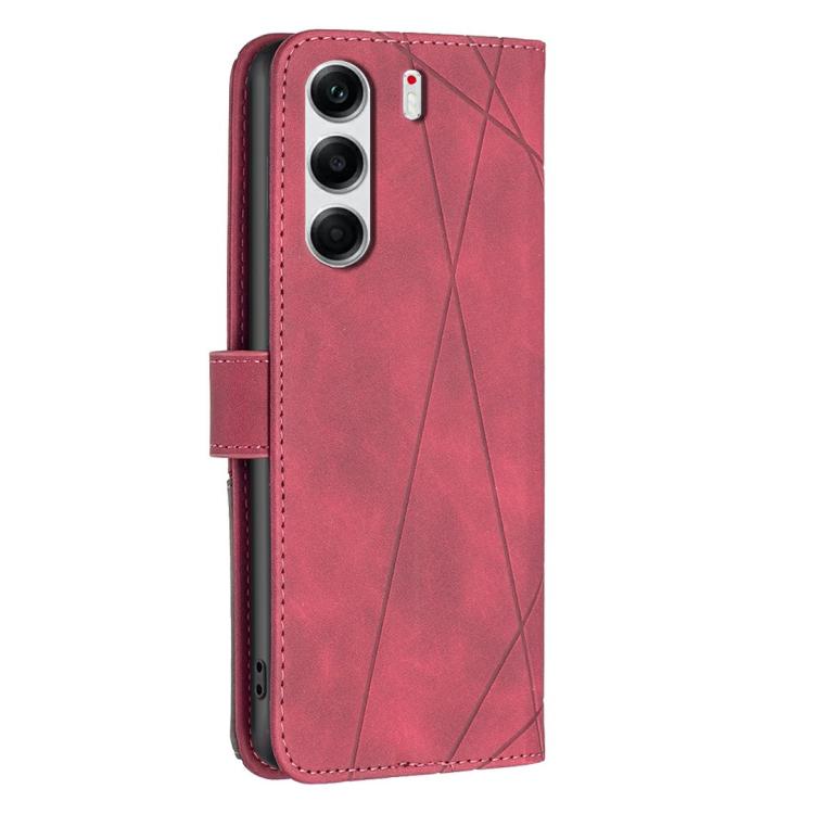 For Tecno Camon 40 Pro 4G Magnetic Buckle Rhombus Texture Leather Phone Case