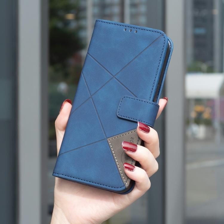 For Tecno Camon 40 Pro 4G Magnetic Buckle Rhombus Texture Leather Phone Case