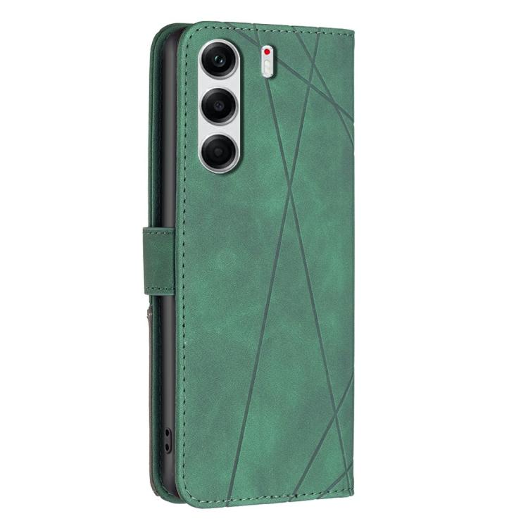 For Tecno Camon 40 Pro 4G Magnetic Buckle Rhombus Texture Leather Phone Case