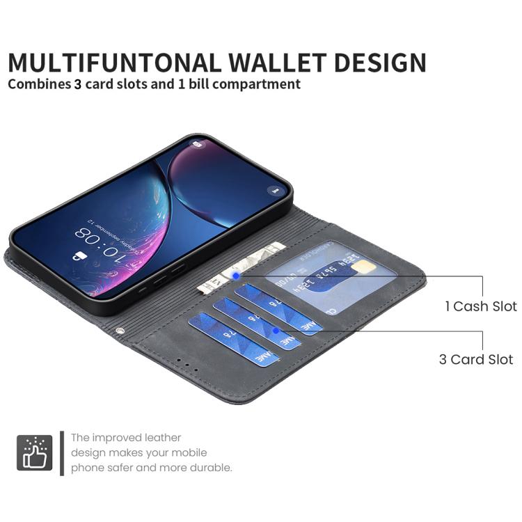 For Tecno Spark 40 4G Magnetic Buckle Rhombus Texture Leather Phone Case
