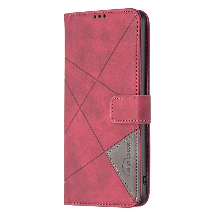 For Tecno Spark 40 Pro 4G Magnetic Buckle Rhombus Texture Leather Phone Case