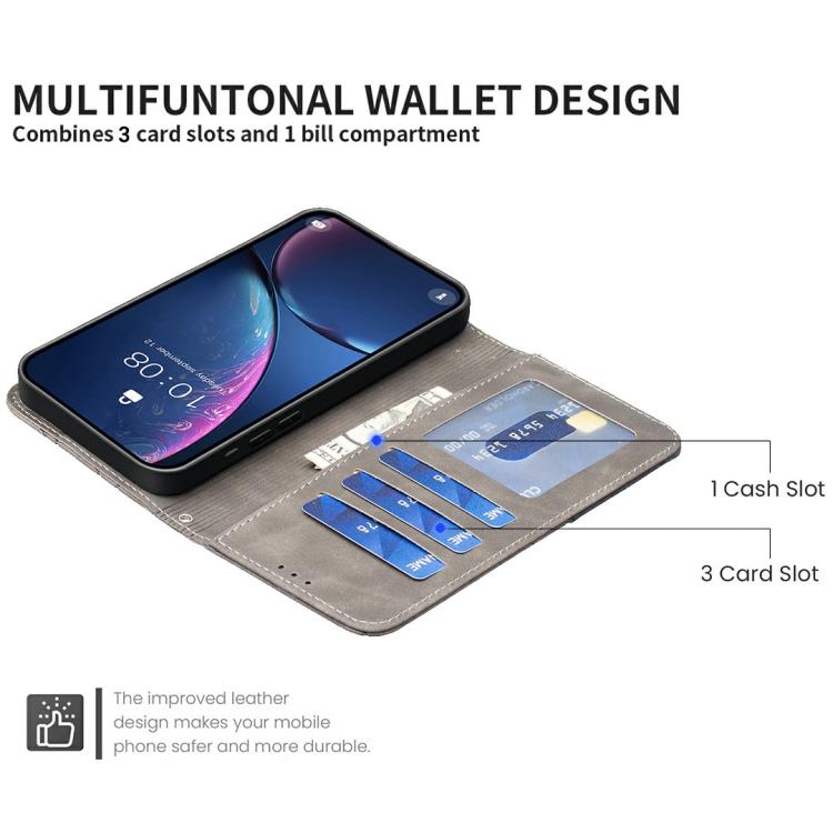 For Tecno Spark 40 Pro 4G Magnetic Buckle Rhombus Texture Leather Phone Case