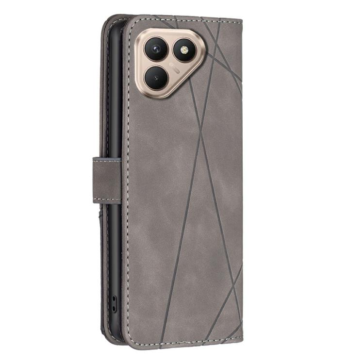 For Tecno Pova 7 Pro 5G Magnetic Buckle Rhombus Texture Leather Phone Case