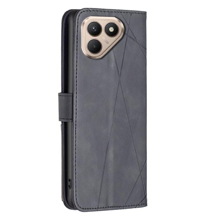 For Tecno Pova 7 Pro 5G Magnetic Buckle Rhombus Texture Leather Phone Case